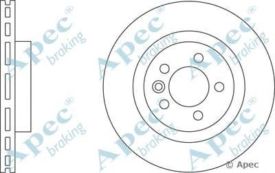APEC BRAKING dsk2254 -  Тормозной диск